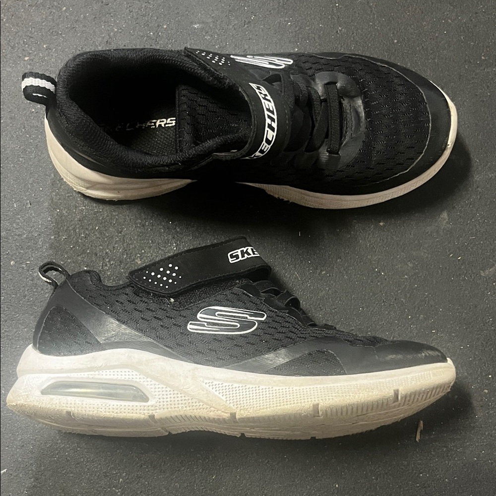 Skechers Kids Black and White Sneakers